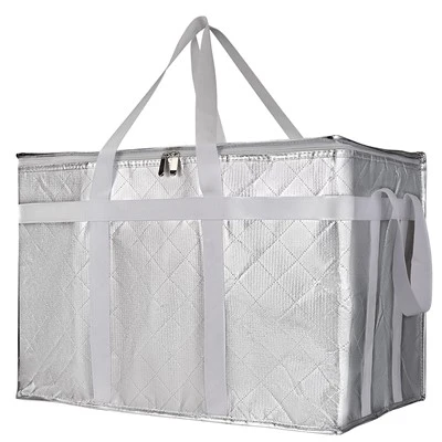 Komercijalna izolaciona torba za dostavu hrane Silver Exterior
